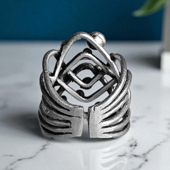 🆕️Turkish Handcrafted Adjustable Zamak Ring | Artisanal Design from Istanbul 💍 - Picture 8 of 15